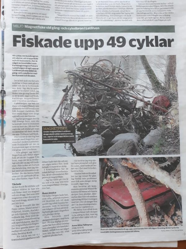 Despre captura nebună de biciclete au scris în ziarele norvegiene