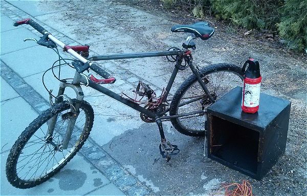 Captură de bicicletă și seif