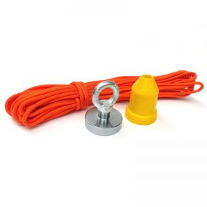 Set de pescuit cu magnet JUNIOR (magnet 90 kg + con anti-blocaj + frânghie 15 metri)