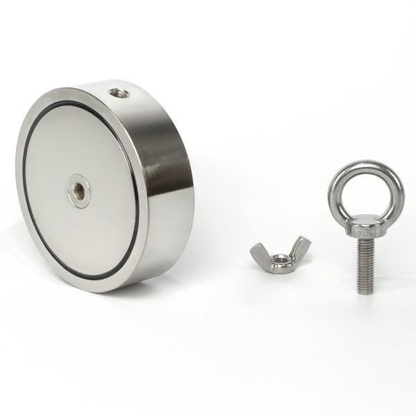 Magnet pescuit cu forță de 1100 kg cu două fețe
